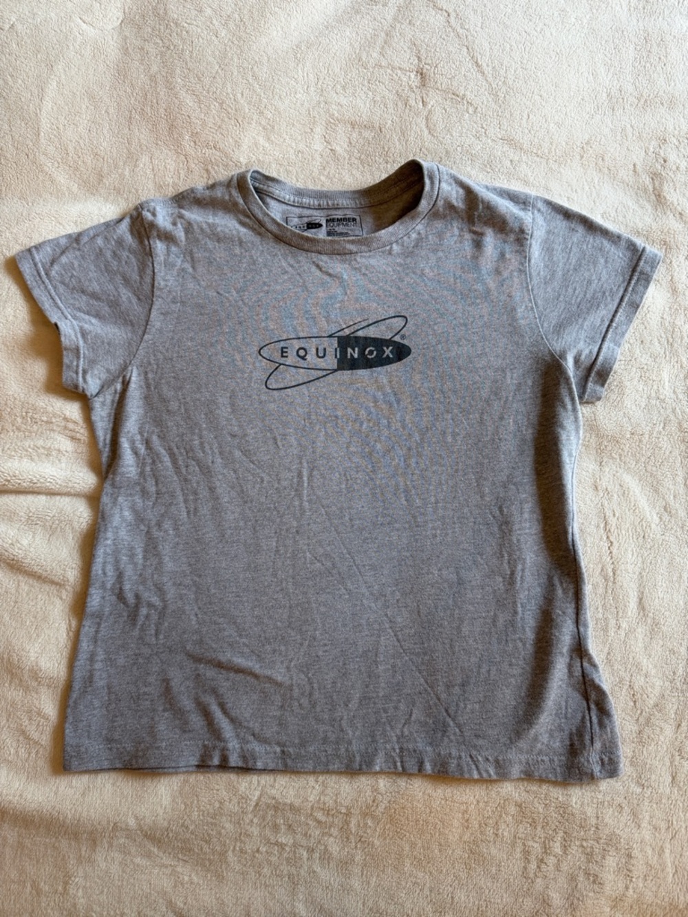 Women Gray Equinox L fitness Graphic Tee 90% cotton soft